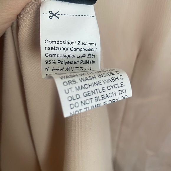 DAZY Neutral Beige Maxi Dress with Ruched Sleeves Size XL (US 6 measurements) - Picture 11 of 11